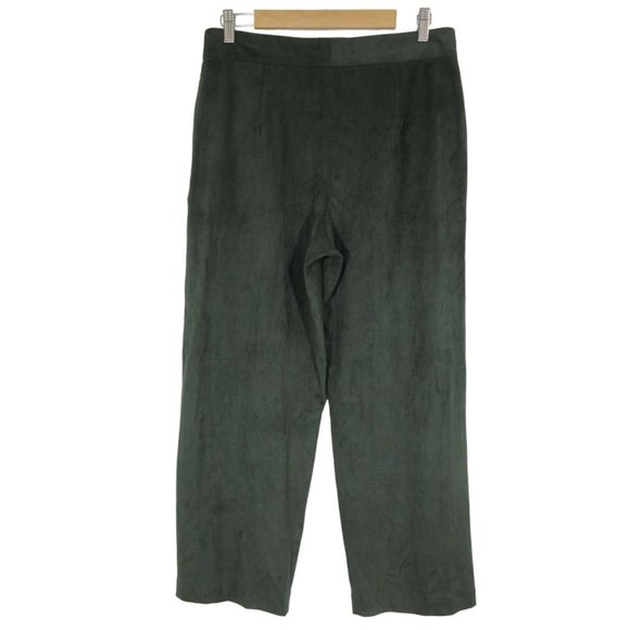 MANGO Suit faux suede pleated front tapered leg pants - Picture 2 of 12